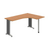 OFFICE PRO s.r.o. HOBIS kancelársky stôl pracovný tvarový, ergo ľavý - FE 60 L, jelša
