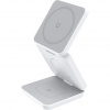 1stCOOL bezdrátová skládací QI nabíječka 3v1, MagSafe, USB-C, bílá TN-WC10 White