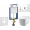 GEBERIT Kombifix súprava 5v1 - inštalačný modul, závesná sprchová toaleta Rimless a Softclose WC sedadlo TECEone, tlačidlo Sigma20 Round, 115.882.KJ.1 (biela/lesklý chróm), 110.302.00.5 NT4