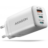 Axagon ACU-DPQ65W, USB-A + dual USB-C, 65W, biela ACU-DPQ65W