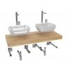 Swiss aqua technologies Koupelnová sestava SAT s deskou pod umyvadlo Dolce 120x8x50 cm dub halifax KSETDO17