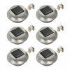 Solárne svietidlá - Okrúhle solárne lampy Vonkajšie 6 ks LED (Solárne svietidlá - Okrúhle solárne lampy Vonkajšie 6 ks LED)