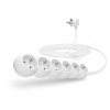 CONNECT IT prodlužovací kabel 230V, 6 zásuvek, 5 m, bez vypínače (bílý) CI-1312