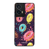 Lesklý kryt Mobiwear Glossy - Motorola Moto E14 - G046G - Donutky (Prémiové lesklé pouzdro, obal, kryt Mobiwear Glossy na mobil Motorola Moto E14 - G046G - Donutky, materiál Plast + TPU silikon - kryt