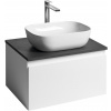 Aqualine ALTAIR umývadl. skrinka s doskou 62,5x36,8x45,2cm,zásuvka,Biela/Antracit Bridlica AI267-03