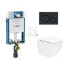 Závesný WC set Geberit na zamurovanie + WC SAT SIKOGEZTOR67S20BL
