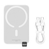 Bezdrôtová powerbanka Baseus Magnetic Mini Air 6000mAh, 20W biela