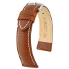 Remienok Hirsch Boston - zlatohnedý - 14 mm - M – Stredná dĺžka - 12 mm - Strieborná + 5 rokov záruka a darček ZADARMO