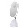 IMMAX LED kosmetické zrcátko FACE 3v1/ stojánek s Qi nabíjením/ 18W/ 70lm/ DC 12V/1,5A/ bílé 08970L