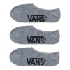Vans ponožky Classic Super No Show 3 Pack Heather Gray