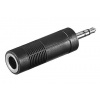 Redukcia OEM jack 6,35 F - jack 3,5 M černá