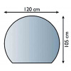 LIENBACHER Podkladové sklo L-MILANO-1 pod kachle, 6mm číre prevedenie, s fazetou 20mm