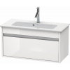 DURAVIT Ketho závesná skrinka pod umývadlo Compact, 1 zásuvka, 800 x 385 x 410 mm, biela vysoký lesk, KT642302222