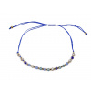 Náramek shamballa broušené korálky s AB efektem Varianta: 12 modrá, Balení: 1 ks