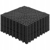 SucceBuy Protišmyková podložka čierna 12 Kusov 300x300x15MM Účinná drenáž