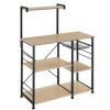 tectake 404755 kuchynská polica crawley 90x40x131,5 cm - industrial svetlé drevo, dub sonoma