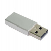 PremiumCord Adaptér USB-C na USB-A 2.0, stříbrná (kur31-33)