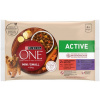 Purina One Mini Adult Active hovädzie kačica v šťave 4 x 85 g