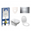 S-line Cenově zvýhodněný závěsný WC set Geberit do lehkých stěn / předstěnová montáž+ WC Pro 111.300.00.5ND6