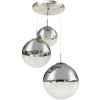 Globo Lighting Varus závesné svietidlo 3x40 W chrómová-priehľadná 15851-3