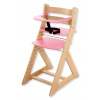 Hajdalánek Rostoucí židle ANETA - malý pultík (buk, růžová) ANETABUKRUZOVA