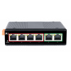 MSF0420FPI Priemyselná PoE switch 4+2 Port 10/100M DC:44-55V
