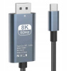 Kábel USB-C adaptér na DisplayPort 8K/60Hz 2M pre notebook a telefón