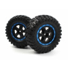 BlackZon Smyter DB/DT 4WD: Pneu s diskami DT/DB (čierná/modrá) 1:12