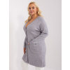 Factory Dámsky kardigán plus size Farba: Sv.sivá, Veľkosť molet: XXL/3XL