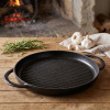 STAUB 30 cm - liatinová grilovacia panvica s dvoma rukoväťami