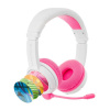 BuddyPhones School+, dětská bezdrátová sluchátka s mikrofonem, Bluetooth, růžová 4897111740606