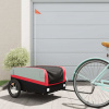 zahrada-XL Vozík za bicykel, čierno červený 45 kg, železo 94041
