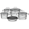 G21 Sada riadu Gourmet Magic s cedidlom, 9 dielov, nerez