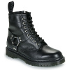 Dr. Martens Polokozačky 1460 Harness 8 Eye Boot Black Analine Čierna
