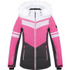 Dámska lyžiarska bunda nepremokavá priedušná - ružová|XS