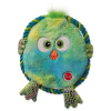 Hračka DOG FANTASY Monsters ploché kura zelené šuštiace s povrazom 18 cm