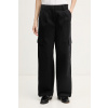Calvin Klein Jeans nohavice dámske s bavlnou LV047F623G čierna S