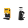 Gaggia New Classic EVO BC, yellow + Rocket Espresso SUPER FAUSTO, black