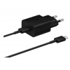 Nabíjačka Samsung EP-T1510XBE USB-C 15 W čierna + dátový kábel USB-C