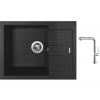 Set Sinks AMANDA 650 Metalblack + batéria Sinks SLIM S2 kartáčovaná