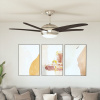 Ozdobný Stropný Ventilátor S Osvetlením, 128 Cm, Hnedý