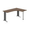 OFFICE PRO s.r.o. HOBIS kancelársky stôl pracovný tvarový, ergo ľavý - FE 60 L, orech