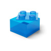 LEGO® box s víkem průhledně modrý 40090805