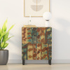 Komoda so 4 dvierkami 60x33x75 cm masívne recyklované drevo-ForU-352919