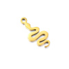Přívěsek zlatý had 17mm - 1ks - 1Ks