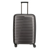 Stredný škrupinový kufor na kolieskach s expandérom TSA 80 l Travelite antracitová
