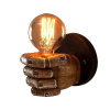 Retro pravá ruka päsť živice nástenná lampa podkrovia (Retro pravá ruka päsť živice nástenná lampa podkrovia)
