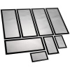 Demciflex dust filter set for Lian Li PC-O11 Air - black / black DF0973