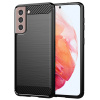 Techsuit Karbon Silikón Samsung Galaxy S21 Čierna