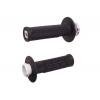 ODI Grips set Lock-on ODI MICRO-X V2 H36MXB Black/Silver Half-Waffle